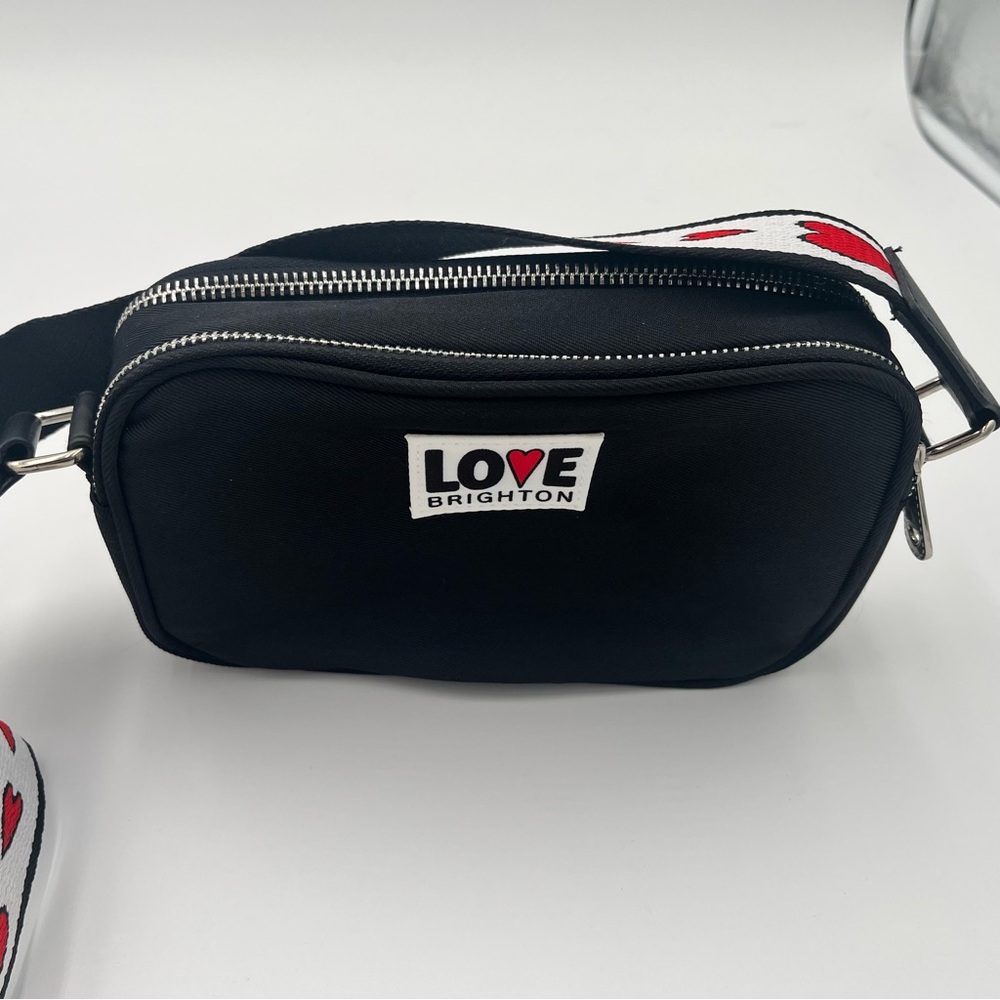 Brighton Love Black Crossbody Bag with Heart Strap - Picture 2 of 5